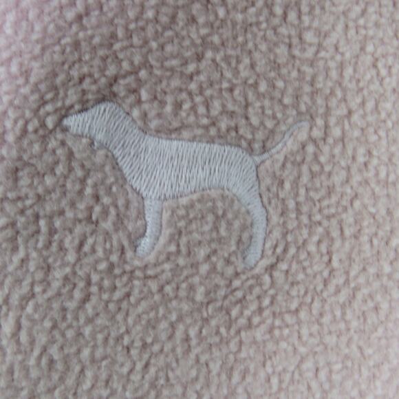 PINK Victoria's Secret Dusty Rose Quarter Zip Pullover Small Athleisure - Picture 3 of 4